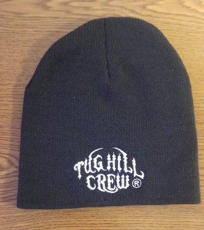 Black Beanie - Tug Hill Crew - White Logo